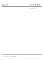 Akai AS-980-Service-Manual 